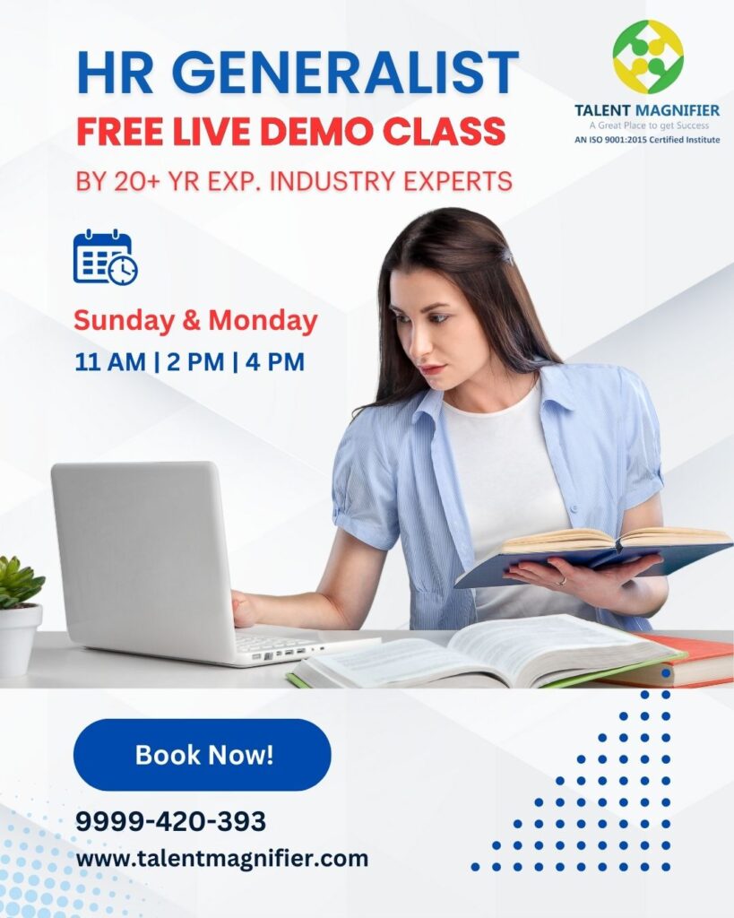 HR Generalist, Free Live Demo class, Industry Experts